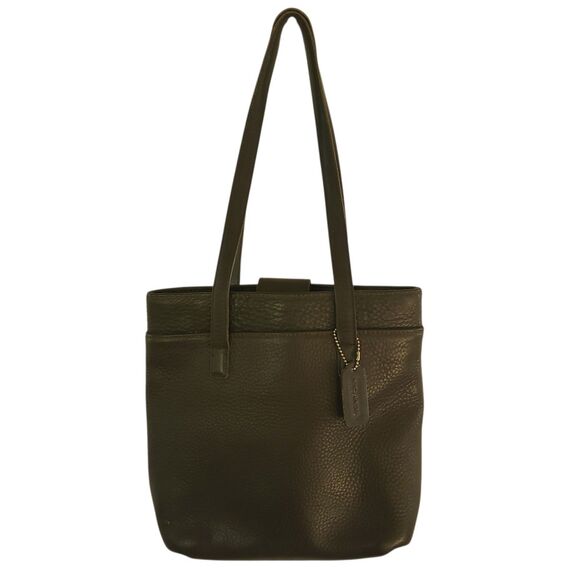 COACH Vintage Leather Shoulder Bag Classic Brown Pebble Leather Purse K9p-6810 - Picture 2 of 16